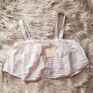 New 🔥 Cute Ruby Moon Striped Top Black/White S